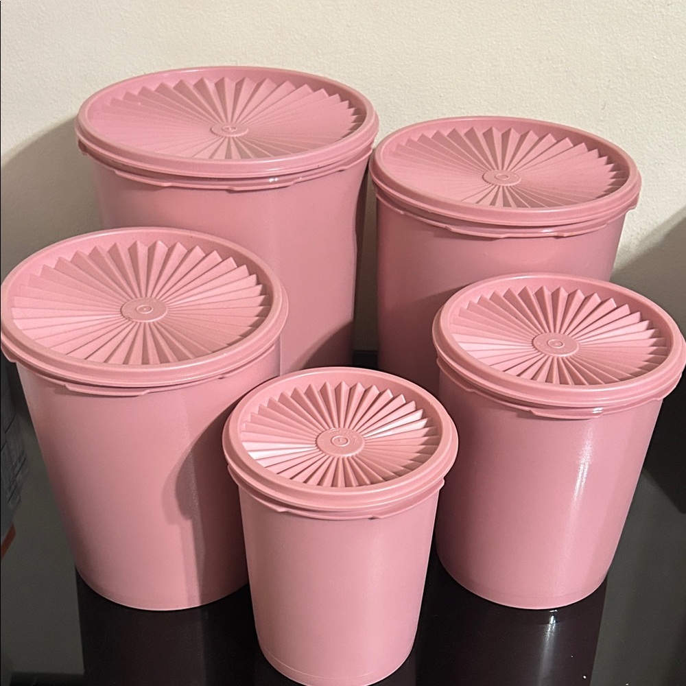 Tupperware Pink Storage Containers - Picture 3 of 7